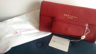 Cruciani pochette borsa tracolla 100% pelle mod.AD20.901 rosso scuro | eBay