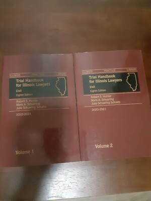 Trial Handbook For Illinos Lawyers -Civil, 8th Edition Vol 1&2 ,  2020-2021