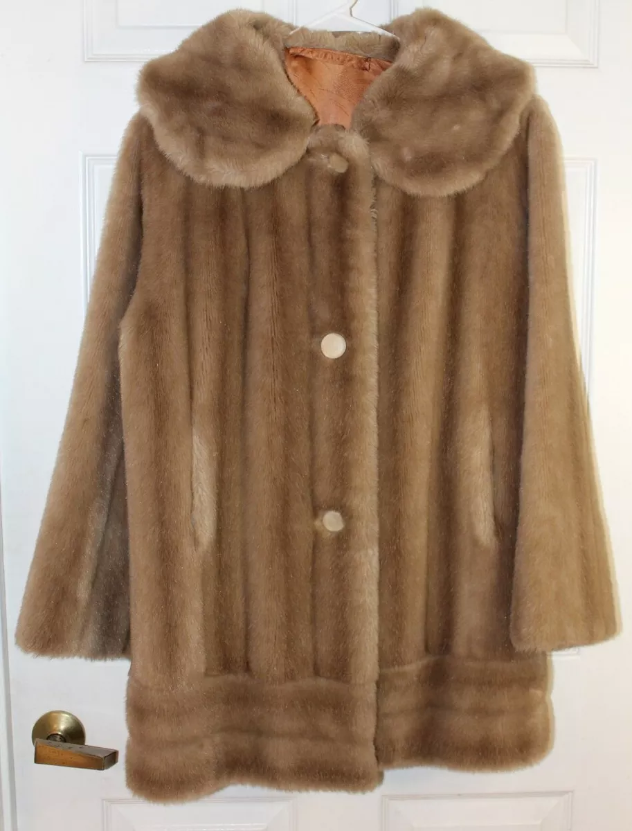 Cream top mink coat