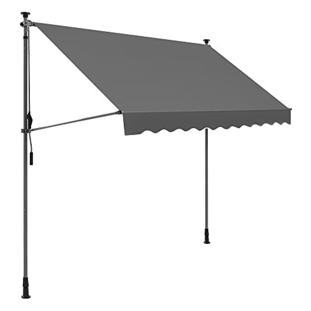 (TG. 250 x 130 cm) SONGMICS Tenda a Morsetto, 250 x 130 cm, Tenda da Balcone, Re