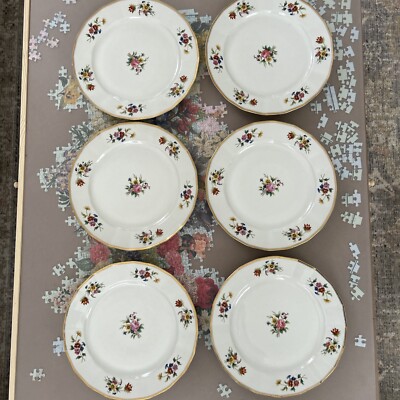 Antique T&V Limoges France for Ovington Brothers &Co New York Handpainted 6 Set