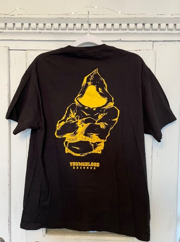 youngblood records hooded mosher shirt size large hardcore punk title fight sxe