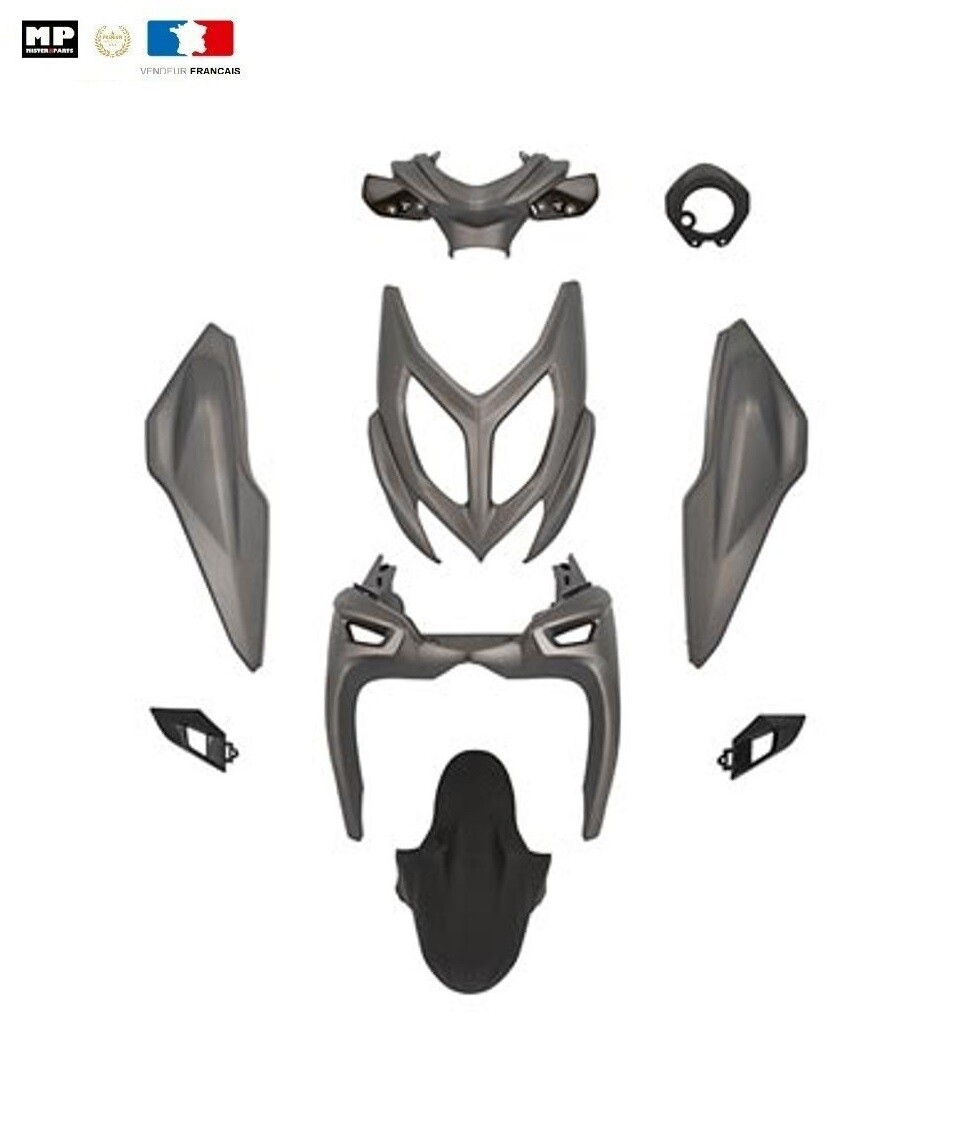 Kit carénage scooter Yamaha Nitro Aerox 2013 à 2018 carrosserie plastique 9 pièces