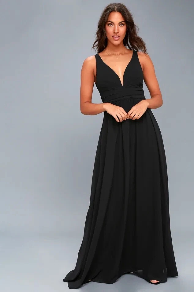 Lulus chiffon cheap maxi dress