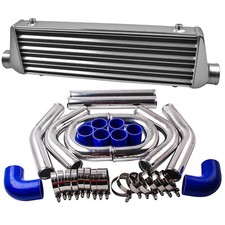⭐ ⭐ 2.5' Universal Pipe Kit & Front Mount Intercooler Kit 550x180x65  Tube & Fin