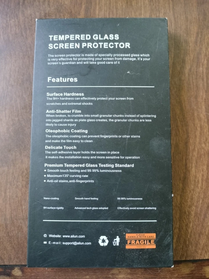 Protector Pantalla Cristal Ailun Para iPhone - Compatible con Modelos 6, 6S, 7, 8, SE2 Foto 2 de 2