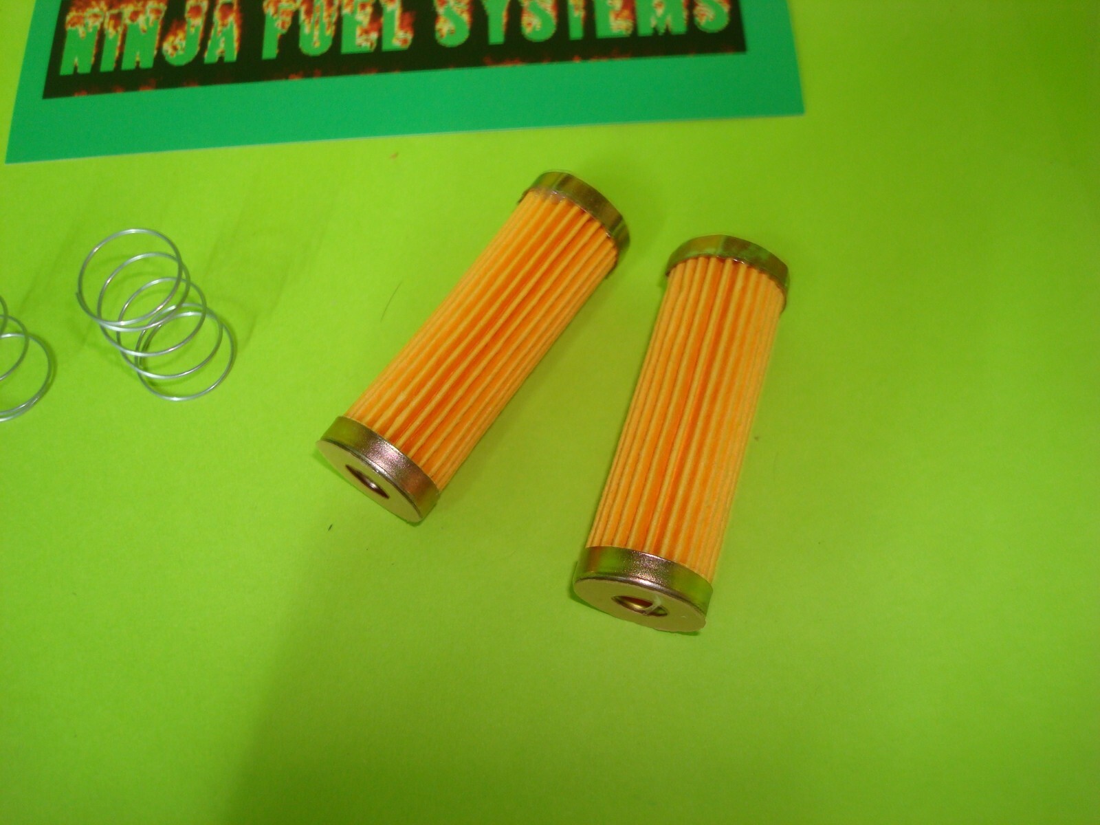 ROCHESTER QUADRAJET CARBURETOR LONG FUEL FILTER NO CHECK VALVE AND SPRING KIT X2 eBay