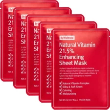 BY WISHTREND Natural Vitamin 21.5 Enhancing Sheet Mask 23mL x 5ea