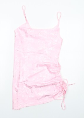 Shekou Damen Schlupfkleid rosa Polyestermischung Größe M Wasserfallausschnitt