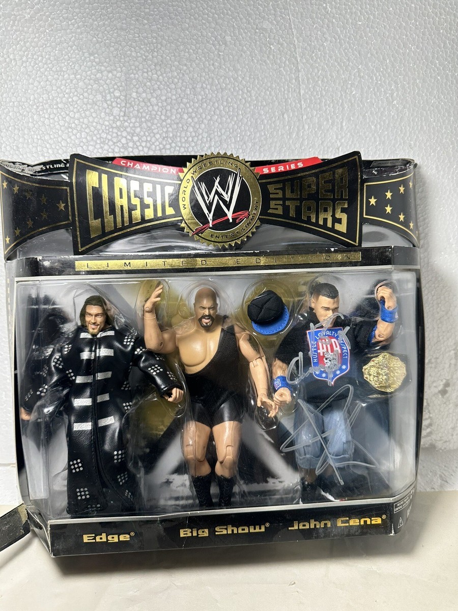 WWE WWF Jakks Classic Superstars John Cena Edge Big Show 3 WWE WWF Jakks Classic Superstars John Cena Edge Big Show 3
