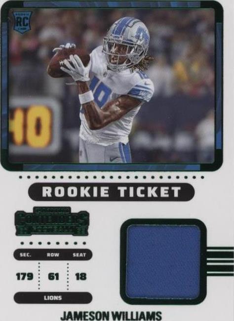 2022 Panini Contenders Jameson Williams #RTS-JWI - 1 of 2