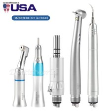 Dental LED High&Low Speed Handpiece +Air Scaler Straight Contra Angle Air Motor