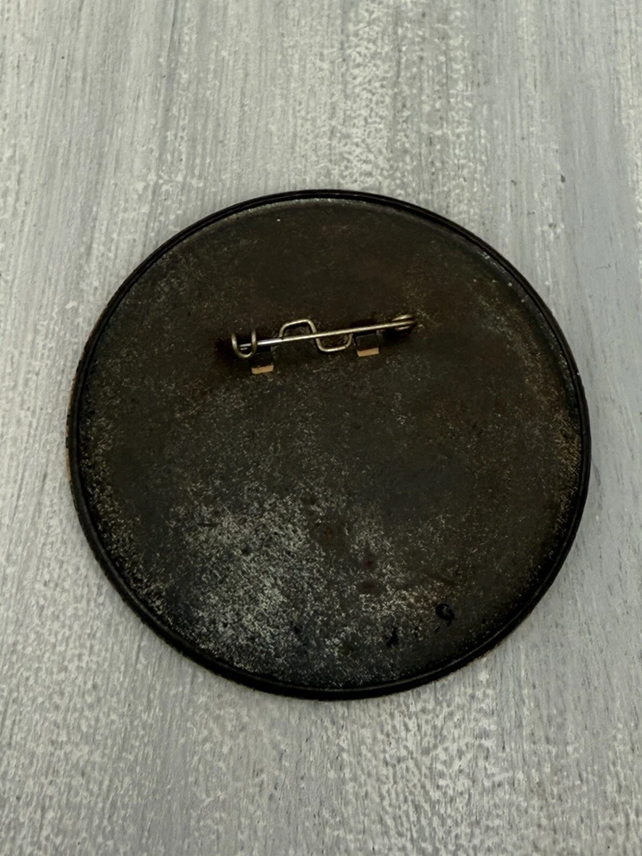 "Pin de fútbol americano Green Bay Packers botón trasero grande 3,5"" prendedor vintage" Foto 2 de 3