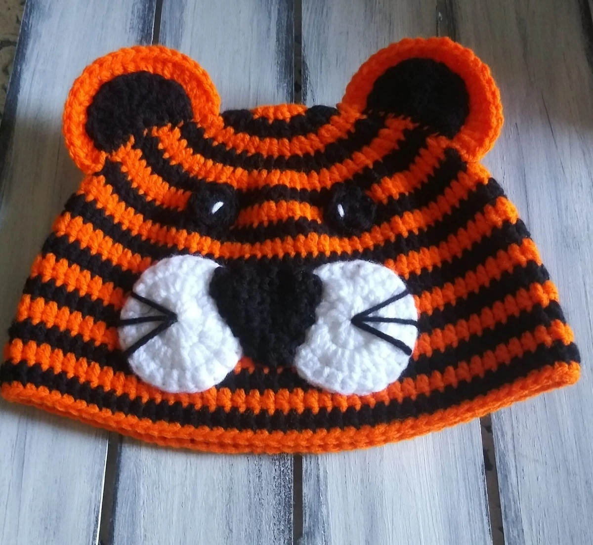 Crochet hotsell tiger hat