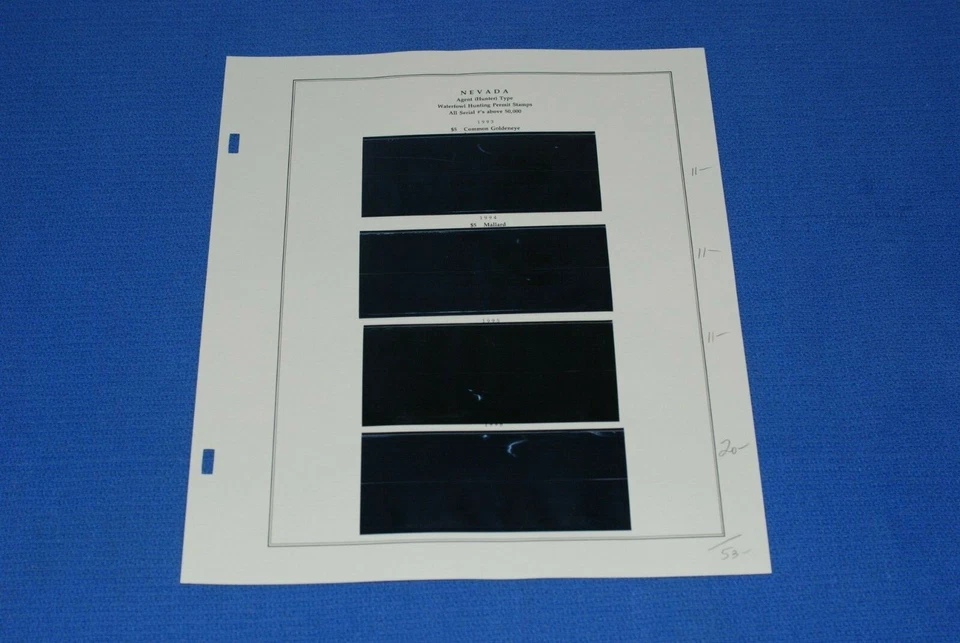 Nevada Duck Hunting Scott National Album Pages BlueLakeStamps GET YOUR STATE! - Image 4 of 4