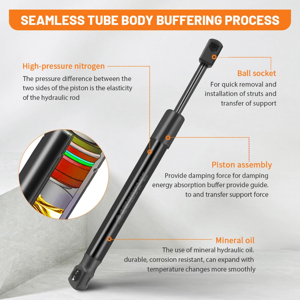 Amortiguador de puntal de elevación de escotilla trasera Sentra 4812 para Honda Civic 1988-1990 1991 Foto 4 de 4