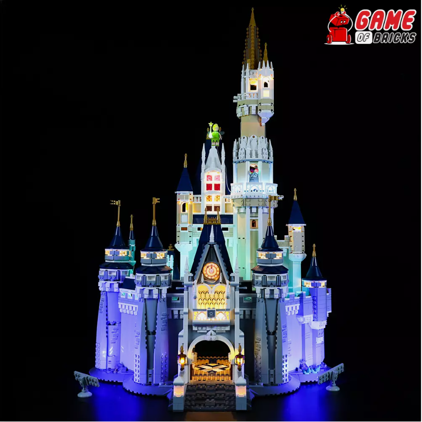 LED Light Kit for Disney Castle Compatible with LEGO® 71040 Set