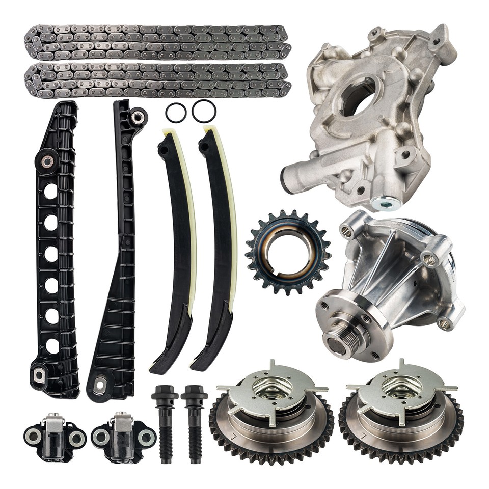 Timing Chain Kit Cam Phaser Water Oil Pump Fit For 20042008 Ford F150