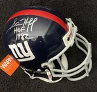 Sam Huff HOF 82 Y.A. Tittle HOF 71 NY GIANTS Signed Auto MINI HELMET Beckett COA