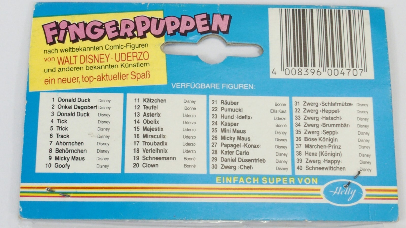 Thumbnail - Asterix & Obelix - Helly Finger-theater - Alte Asterix Fingerpuppe