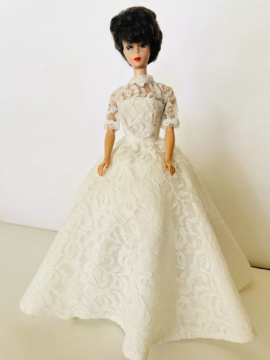 1960s Vintage Barbie Clone Premier Doll Togs 26 Wedding Gown w