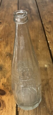 Vintage Ribbed Glass Bottle Will G Keck Kecksburg PA Quality Big Stick Beverages