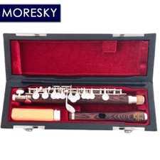 MORESKY Dalbergia cearensis Ducke Wood Piccolo C Key Cupronickel Silver Plated