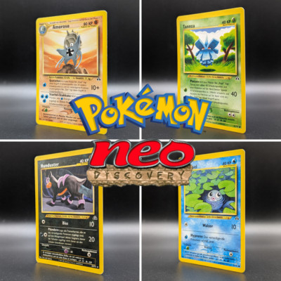 Pokemon ''Neo Entdeckung/Discovery'' Große Auswahl an Common/Uncommon Einzelkarten