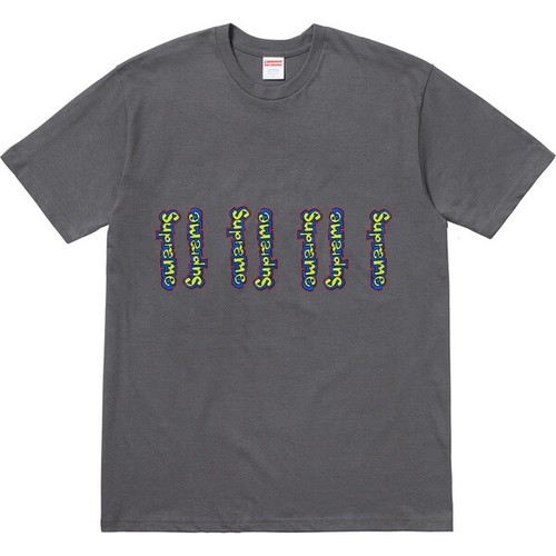 Supreme Gonz Logo Tee Warm Grey Black 
