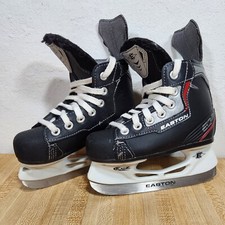 Easton Synergy EQ9.9 Youth Hockey Ice Skates Size Y 10 Red Black Silver