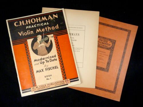 C. H. Hohman Practical Violin Method Books 1-2-3 Carl Fischer 1910 M M Cole 1933 - Afbeelding 1 van 9