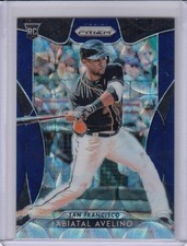 * ABIATAL AVELINO * 2019 PRIZM NAVY BLUE KALEIDOSCOPE REFRACTOR # 35