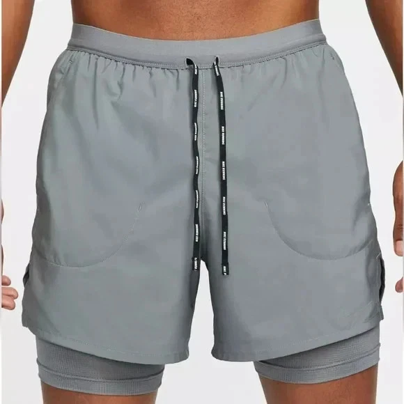 $55 NEW Nike Flex Stride Men's 2-In-1 Dri-FIT 5" Running Shorts CJ5467-085 Small