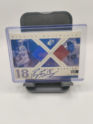 Peyton Manning - 2000 Upper Deck SPx Winning Materials Game Used Auto /225