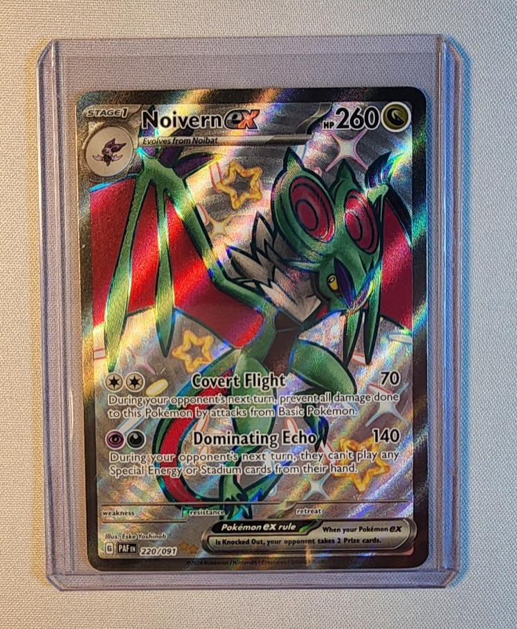 Noivern ex - 220/091 - Pokemon Paldean Fates Shiny Full Art Ultra Rare Card NM