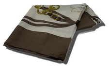 HERMES Carre 90 BRIDES de GALA Brown Scarf Authentic Women W:33.46  9596