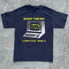 Rare Kraftwerk Computer World Short Sleeve Black All Size Shirt