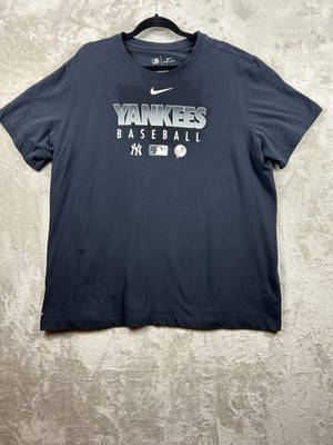 Nike Dri-Fit Mens MLB New York Yankees Baseball Black T-Shirt Size XXL TTG EEG
