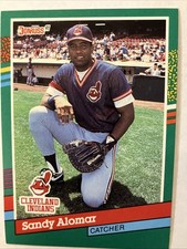 1991 Santos (Sandy) Alomar Jr. Donruss Baseball Card #489