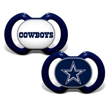 Dallas Cowboys NFL Baby Pacifiers 2 Pack Set Officially Licensed FREE SHIPPING
