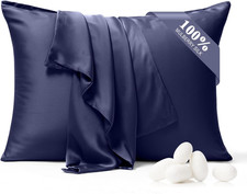 100 Pure Silk Pillowcase 2 Pack for Hair and Skin, Both Sides 23 Momme Grade 6A