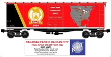 Ready Made Trains O Gauge CPKC 40' 2024 Final Spike Tour PS-1 Boxcar RMT-96455