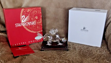 Drago zodiacale Swarovski come nuovo ritirato su supporto con palla e scatola 7550 NR 000 005
