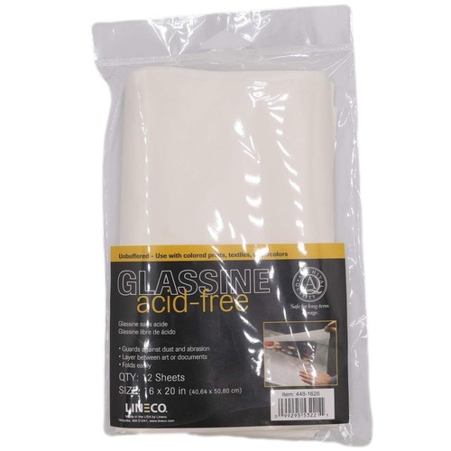 16x20 Glassine Sheets, Acid-Free, Unbuffered, Interleaving Tissue, White, Art - Picture 4 of 7