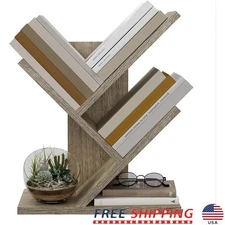 Multifunctional Tree Bookshelf 3 Tier Storage Organizer Home Office Decor New