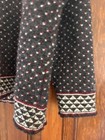 DALE OF NORWAY Black and White 1/4 Zip Fair Isle Wool Knit Sweater Size S — photo 4
