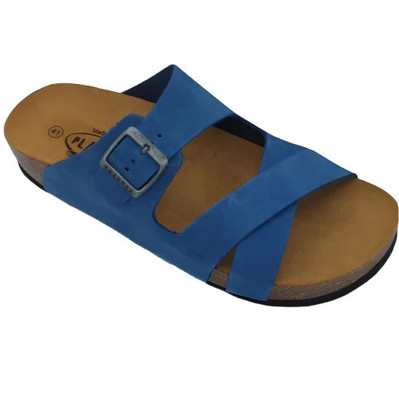 Damen-Boludo-Sandalen Plakton Nubukleder ozeanblau ~ Größe UK 5 EU 38 ~ neu im Karton