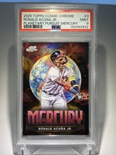 2025 Topps Cosmic Chrome Ronald Acuna Jr. Planetary Pursuit-Mercury PSA 9 #3