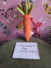 Jellycat vivacious carrot bnwt genuine plushie 
