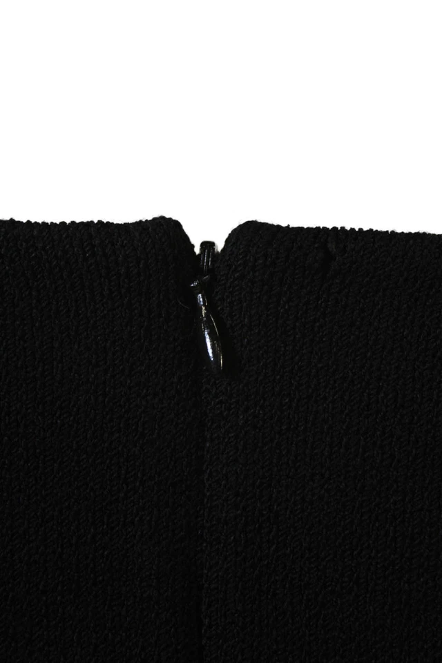 Maxi Vestido Vaina St John Mujer Negro Mezcla Viscosa Sin Mangas Gancho y Ojo Talla 8 Foto 4 de 4